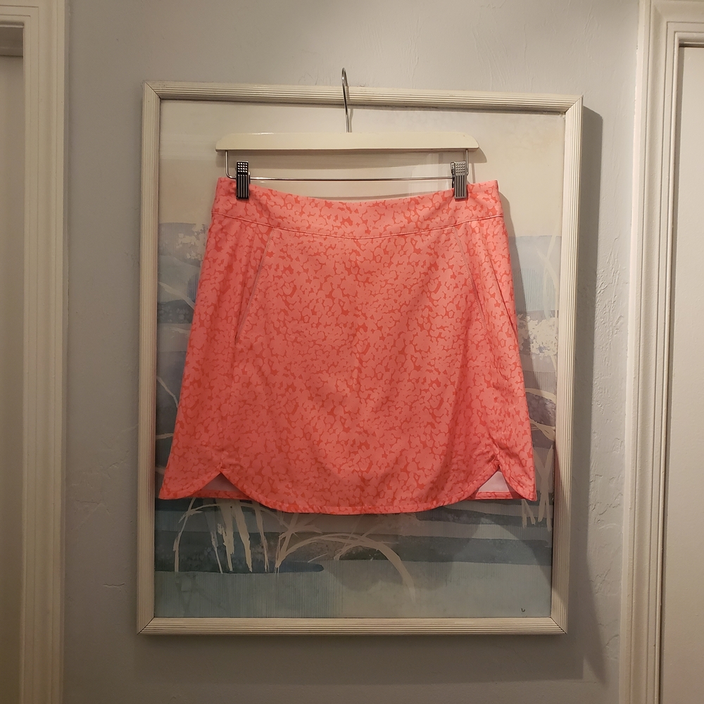 Vineyard Vines Coral Floral Mini Skirt